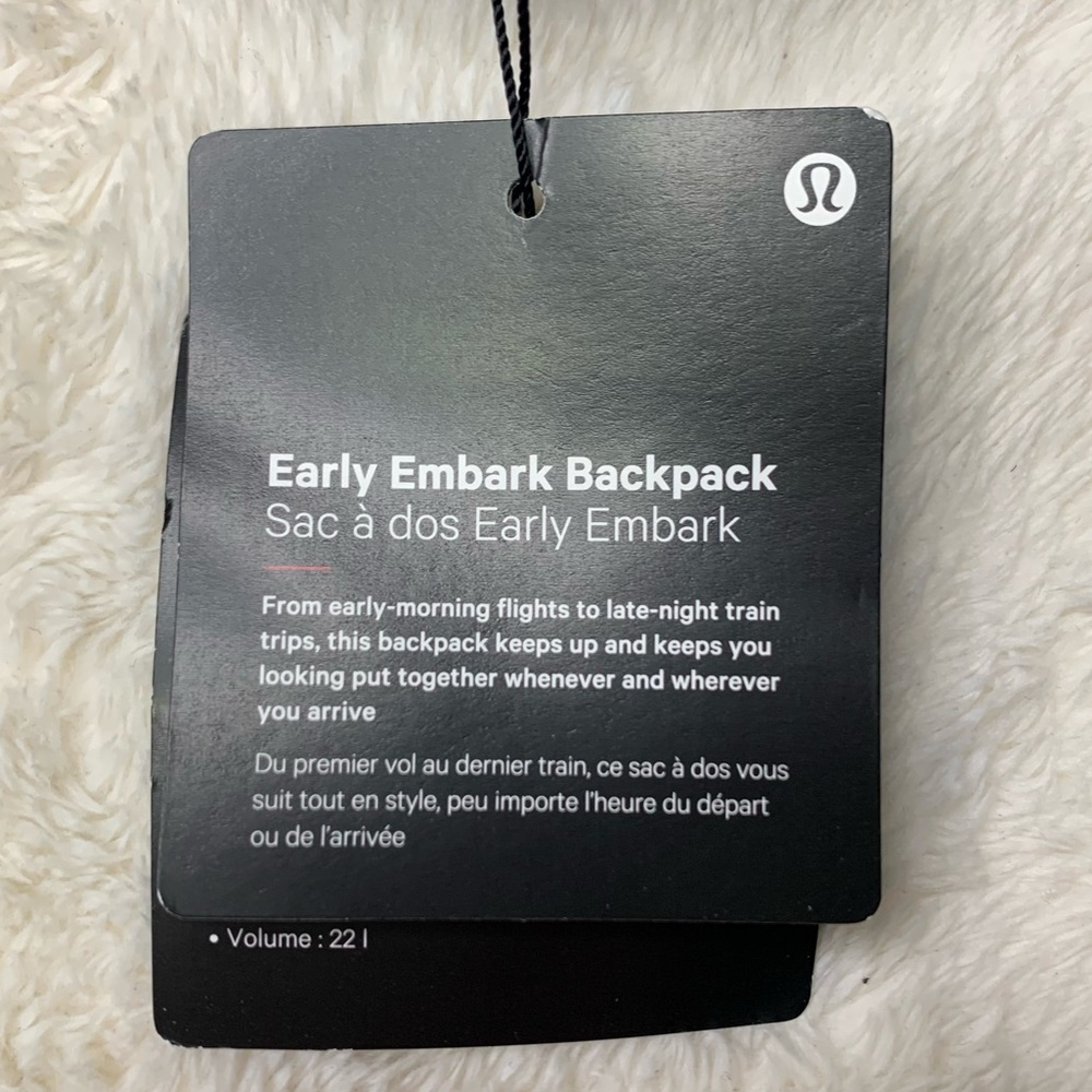 Lululemon Early Embark Backpack NWT Grey - Picture 15 of 16